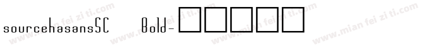 sourcehasansSC Bold字体转换